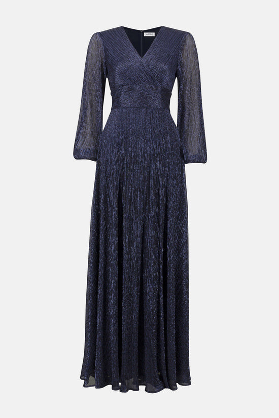 Joseph Ribkoff lurex long wrap dress 253780