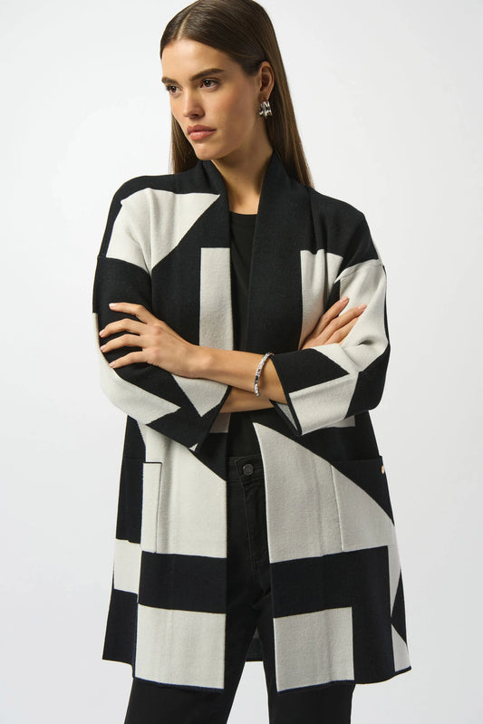 Joseph Ribkoff colour block cardigan 253901