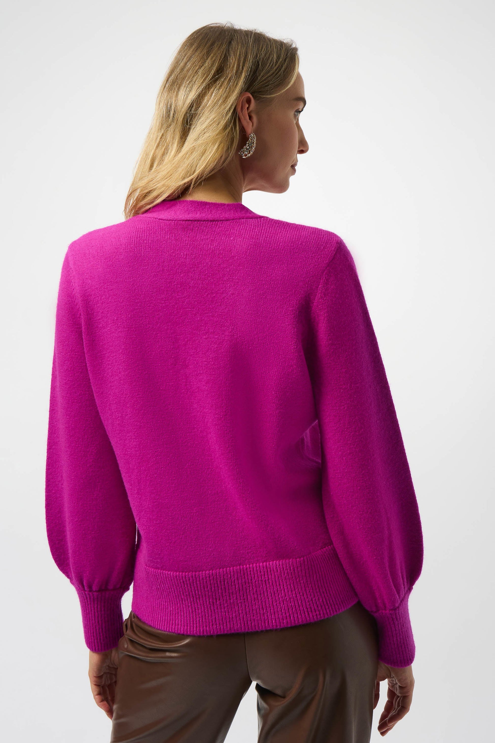 Joseph Ribkoff puff sleeve cardigan 253906