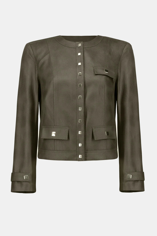 Joseph Ribkoff faux suede fitted jacket 253935