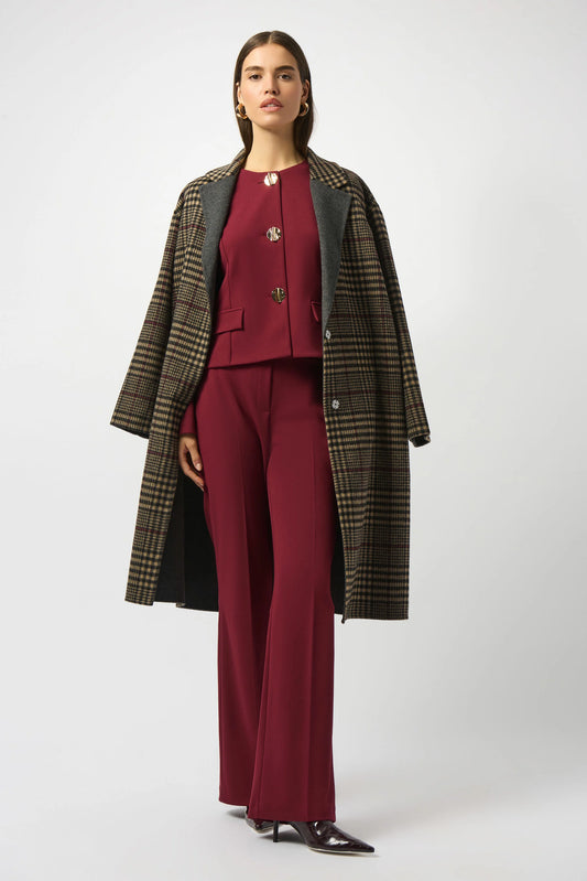 Joseph Ribkoff double faced check coat 253946