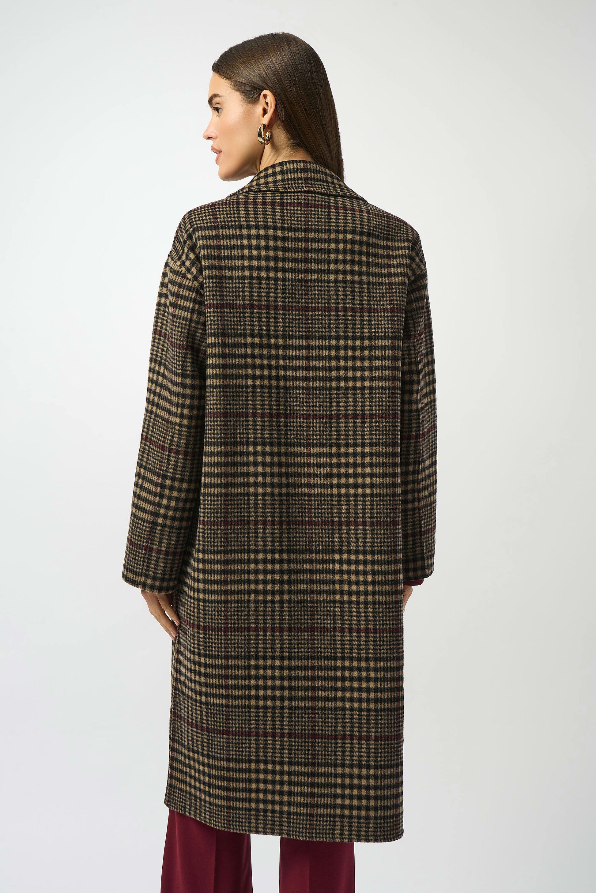 Joseph Ribkoff double faced check coat 253946