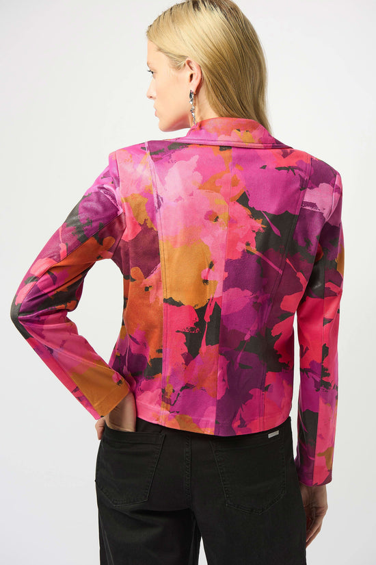 Joseph Ribkoff faux suede print jacket 253954