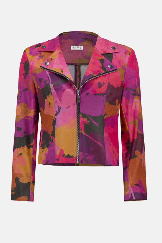 Joseph Ribkoff faux suede print jacket 253954