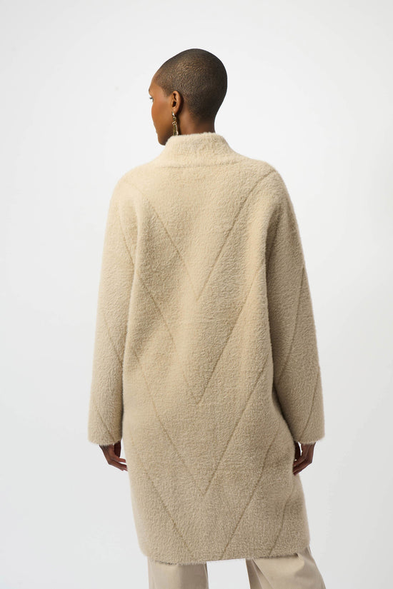 Joseph Ribkoff feather yarn knit coat 253955