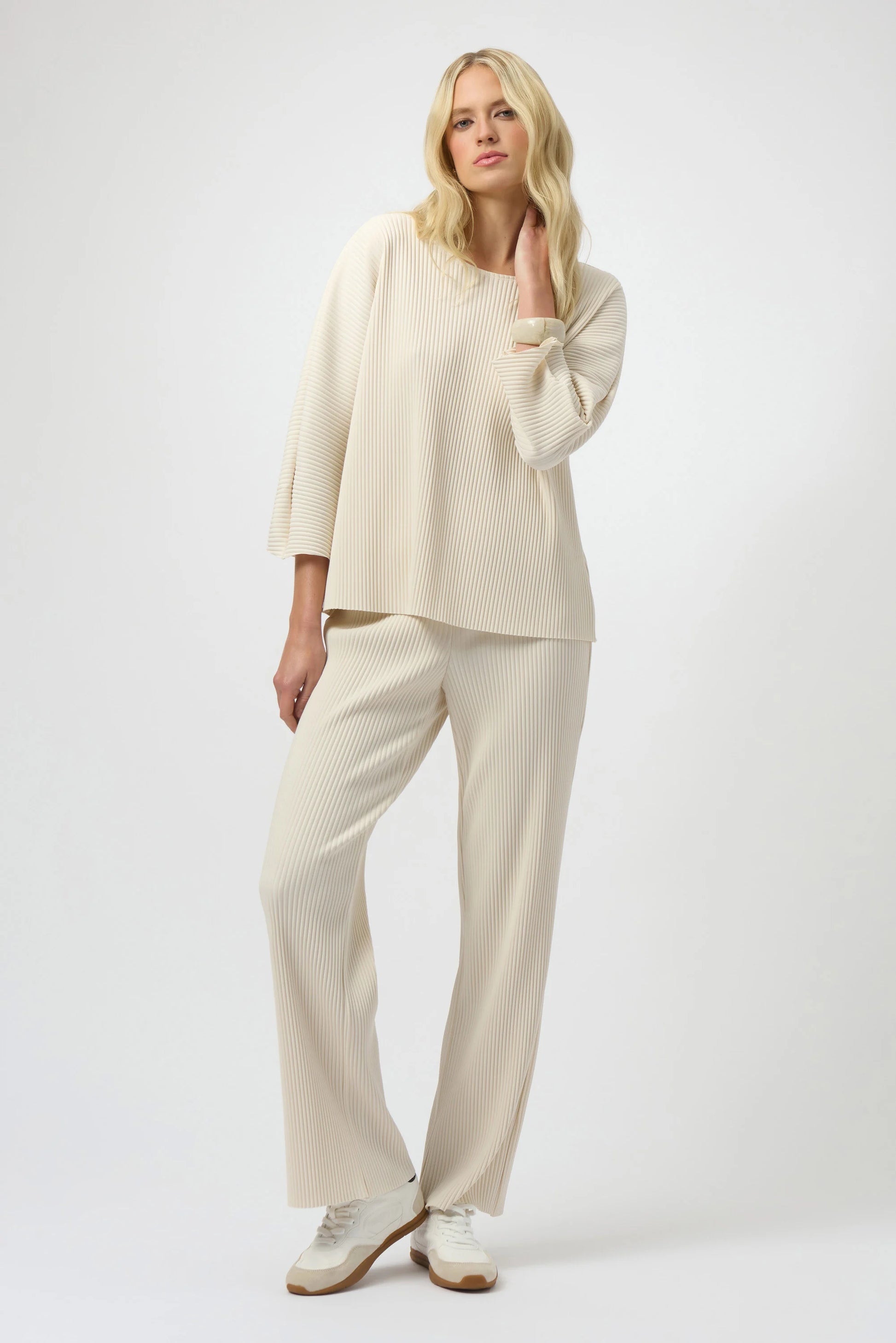 Joseph Ribkoff pleated scuba crepe trousers 254006