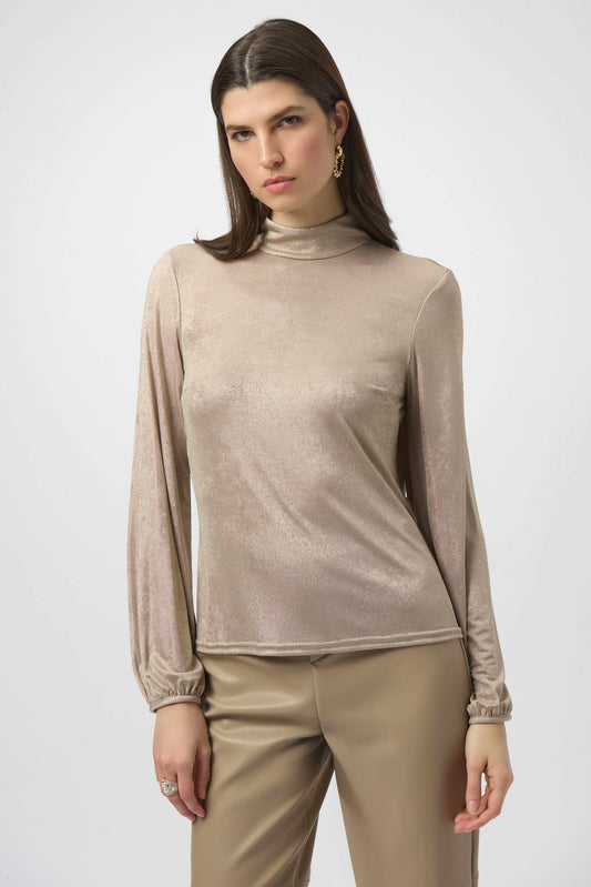 Joseph Ribkoff foiled knit top 254027