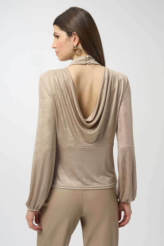 Joseph Ribkoff foiled knit top 254027