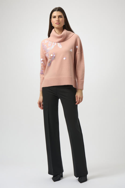 Joseph Ribkoff heavy knit wide leg trousers 254046