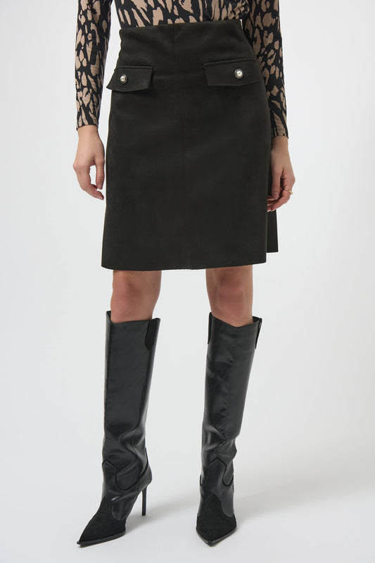 Joseph Ribkoff faux suede skirt 254087