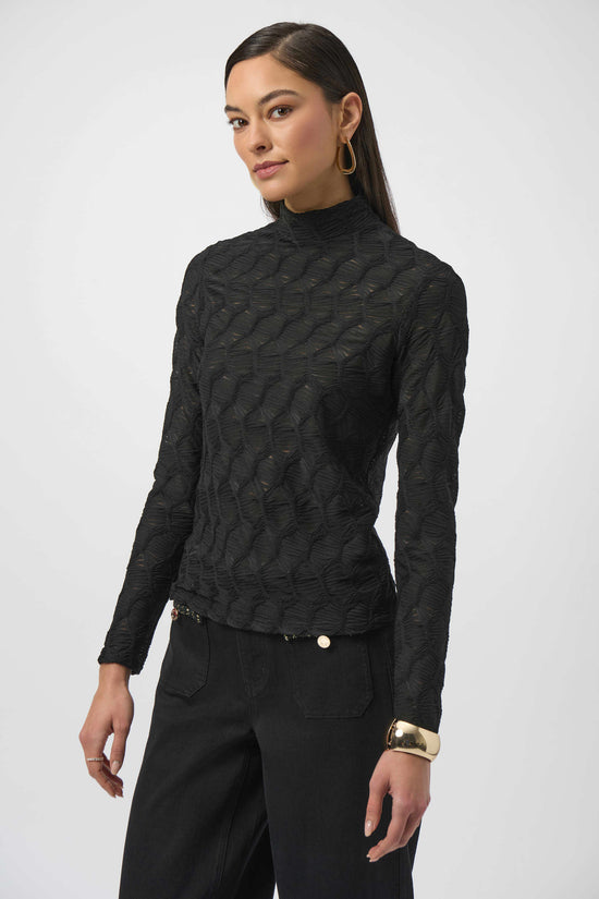 Joseph Ribkoff textured fitted top 254128