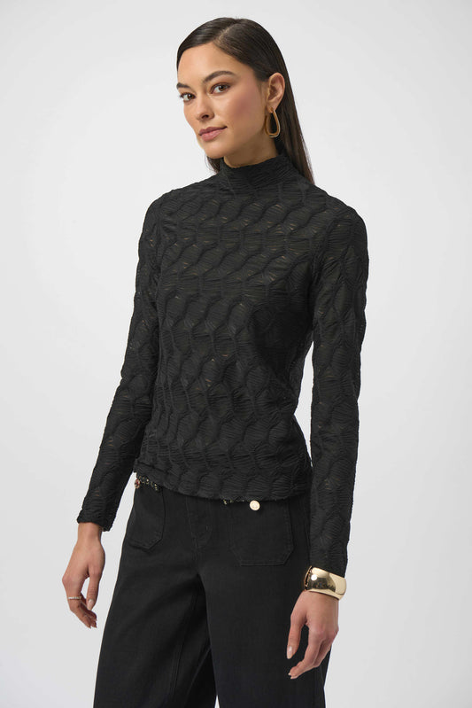 Joseph Ribkoff textured fitted top 254128