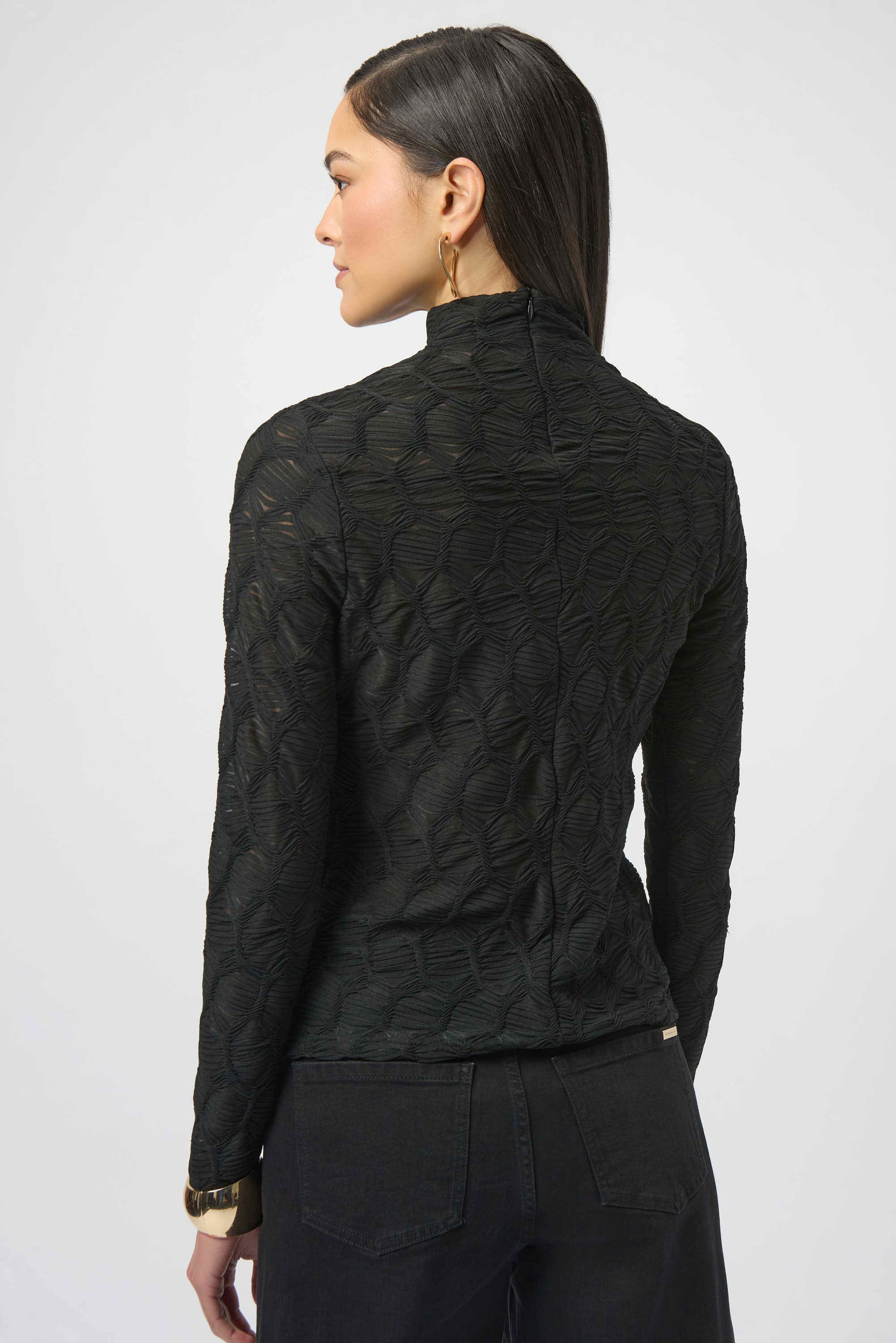 Joseph Ribkoff textured fitted top 254128