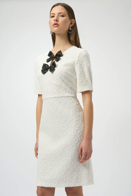 Joseph Ribkoff bow detail shift dress 254177