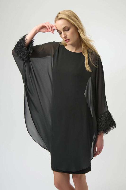 Joseph Ribkoff chiffon layered dress 254186
