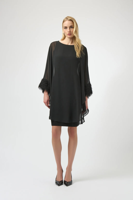 Joseph Ribkoff chiffon layered dress 254186