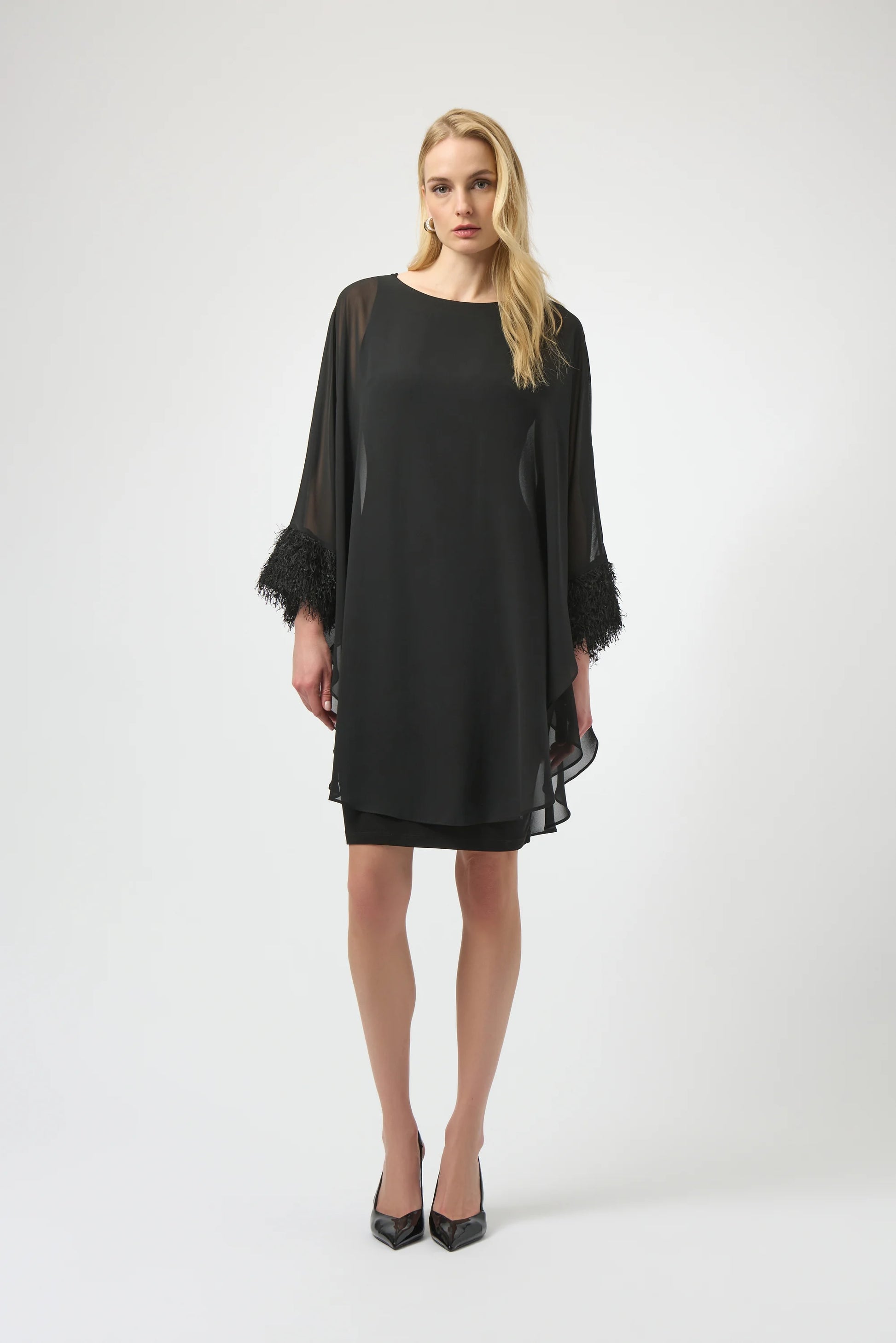 Joseph Ribkoff chiffon layered dress 254186