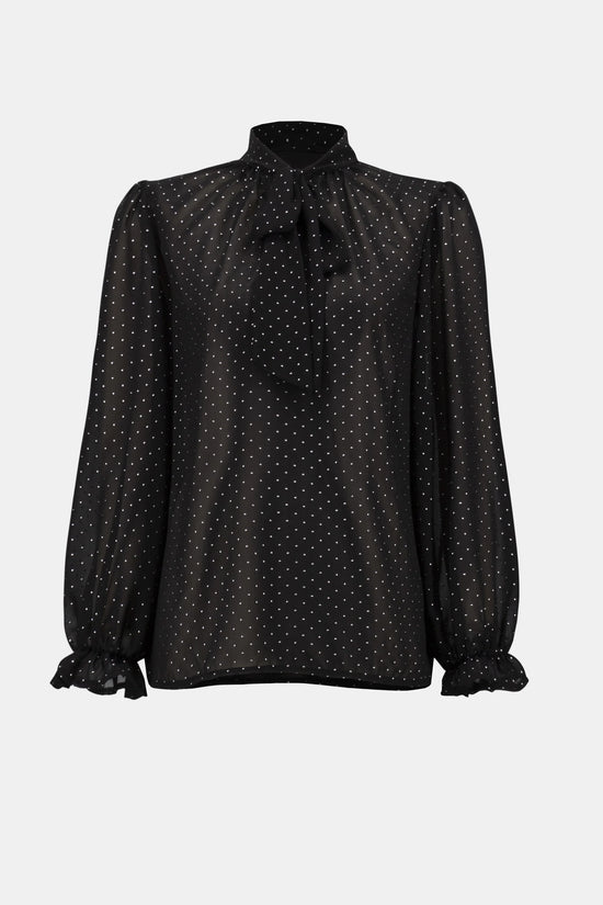 Joseph Ribkoff chiffon tie neck top 254200