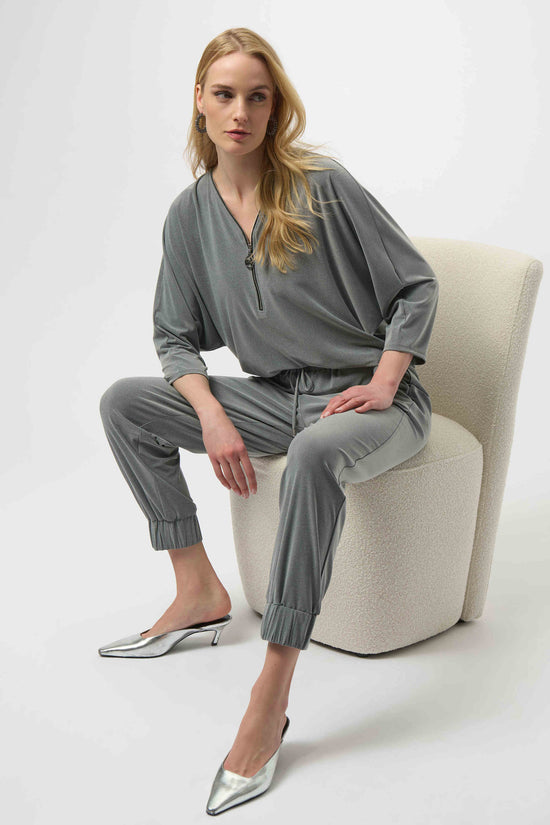 Joseph Ribkoff silky knit zipper top 254205