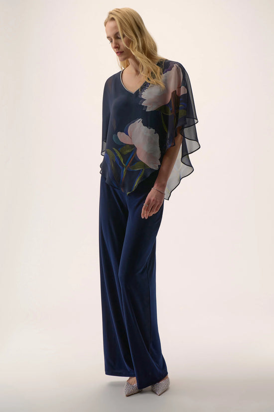 Joseph Ribkoff floral print poncho top 254731