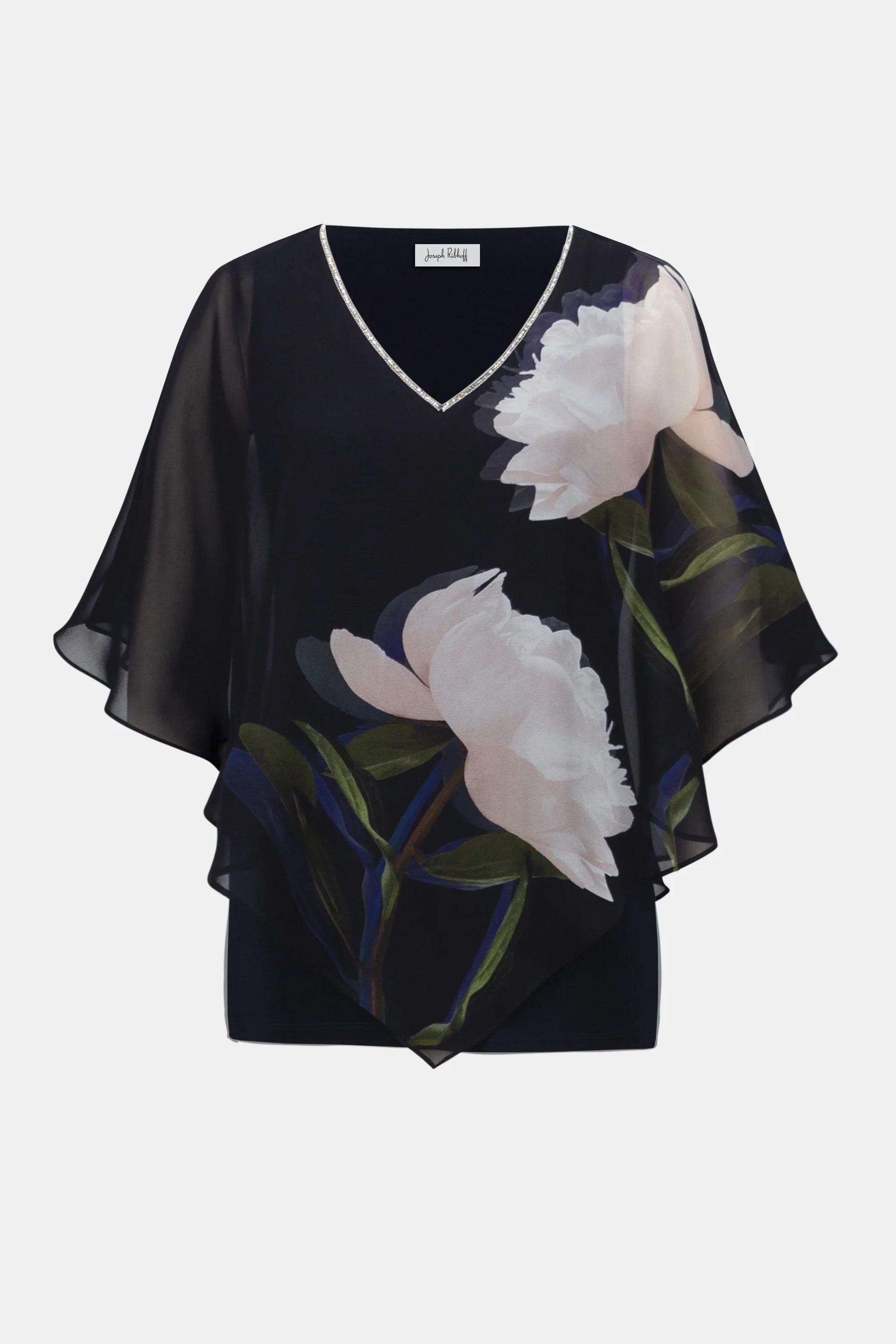Joseph Ribkoff floral print poncho top 254731