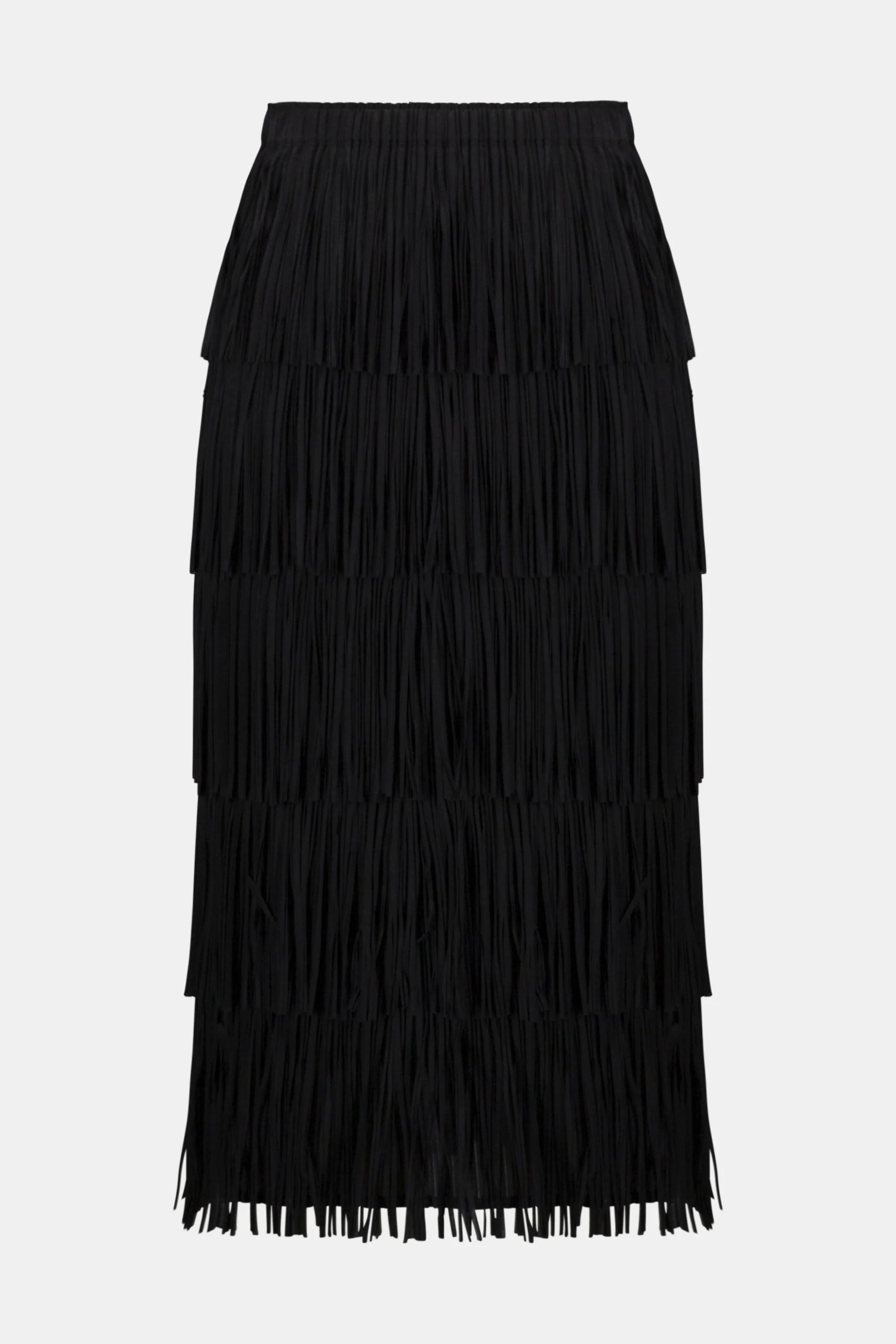 Joseph Ribkoff tiered fringe skirt 254901