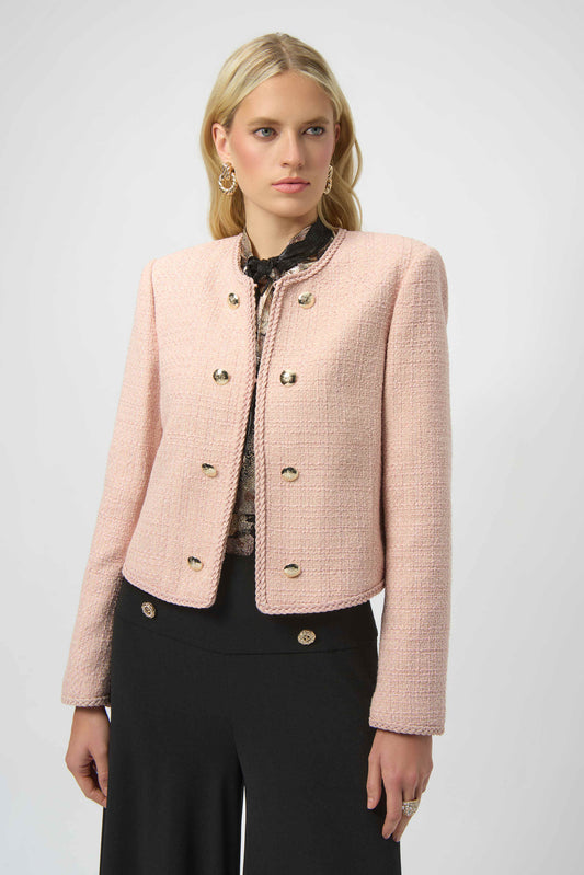 Joseph Ribkoff bouclé collarless jacket 254903