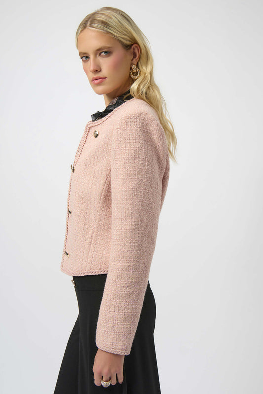 Joseph Ribkoff bouclé collarless jacket 254903