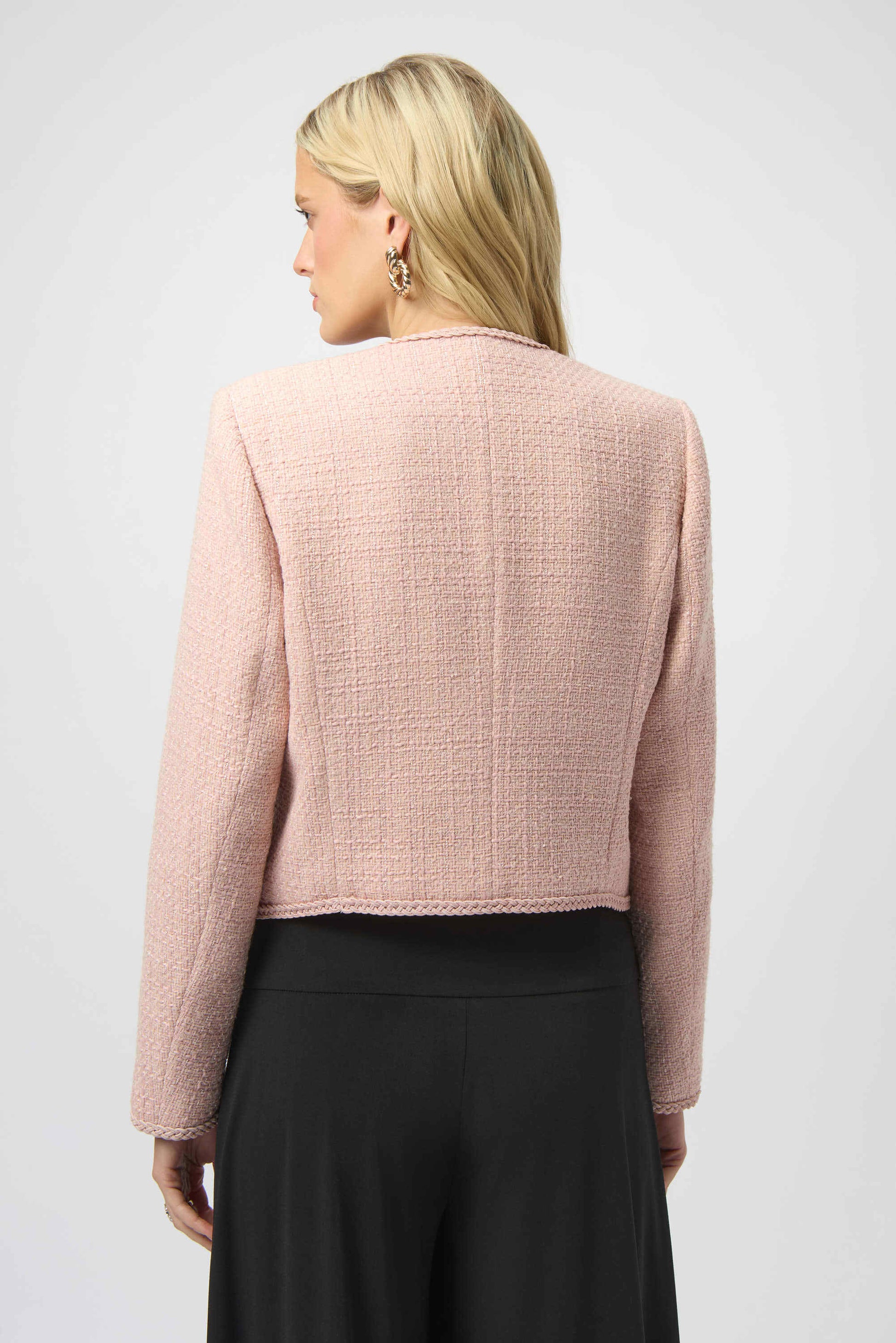 Joseph Ribkoff bouclé collarless jacket 254903