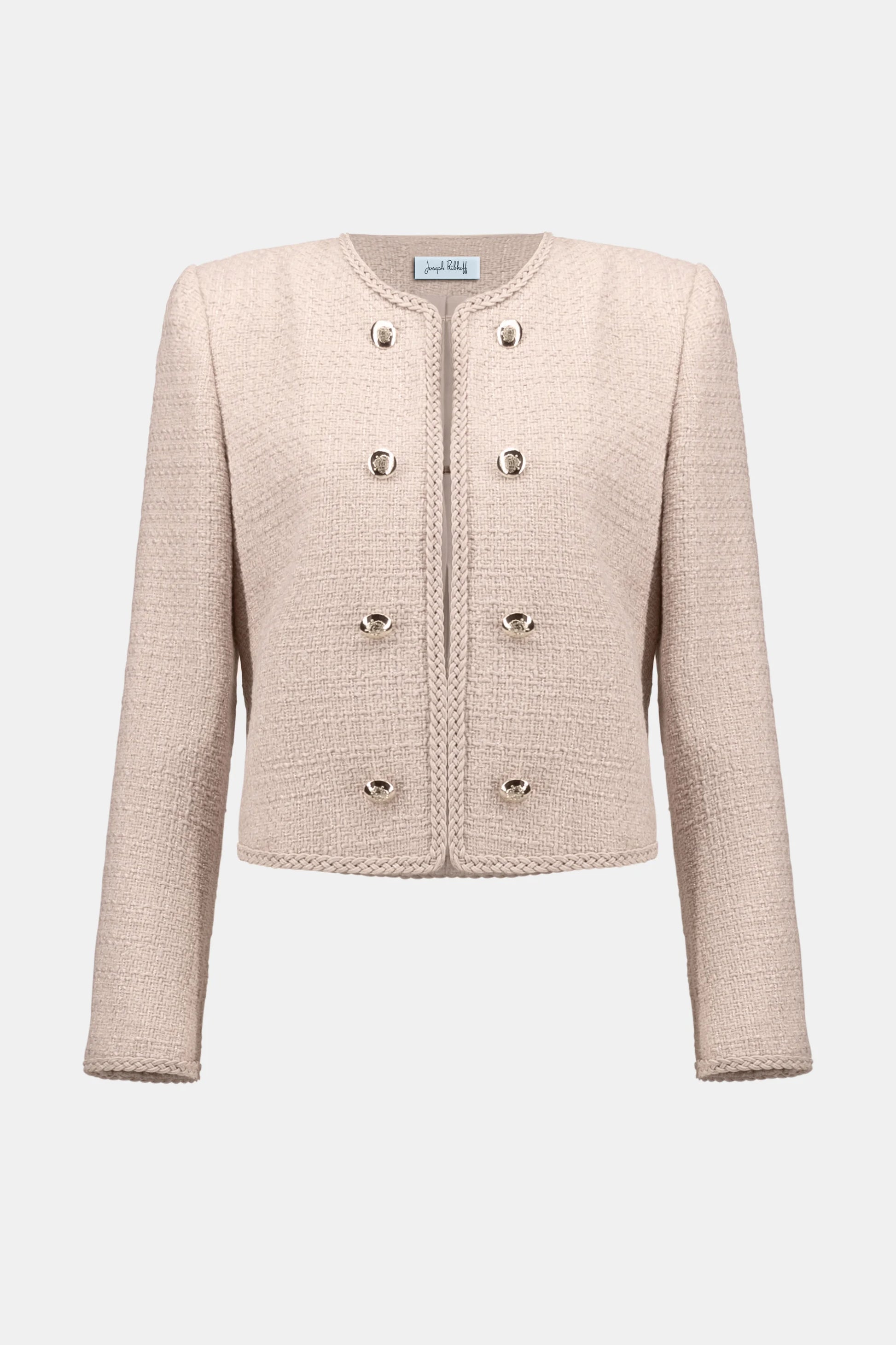 Joseph Ribkoff bouclé collarless jacket 254903