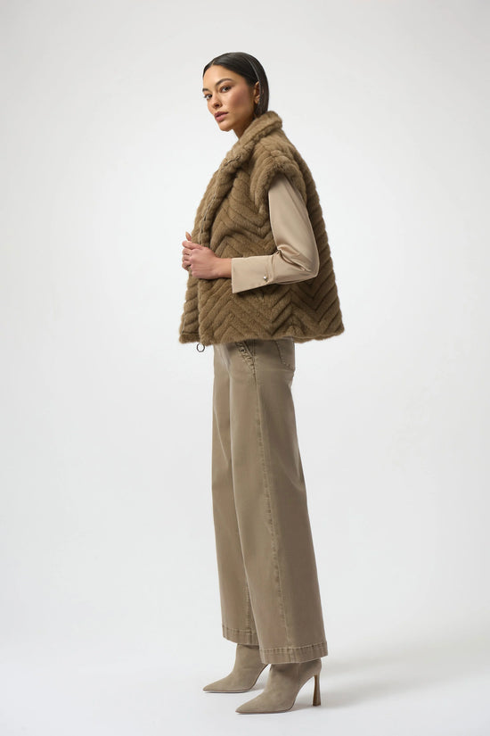 Joseph Ribkoff faux fur gilet 254906