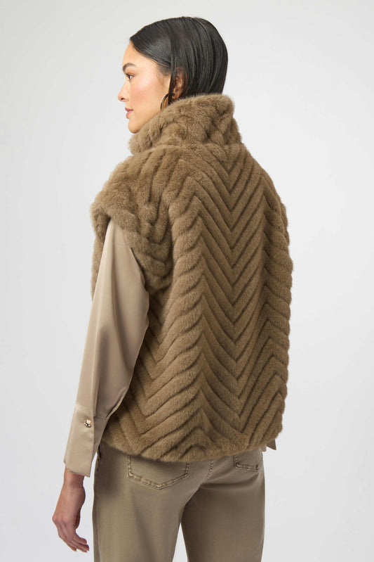 Joseph Ribkoff faux fur gilet 254906