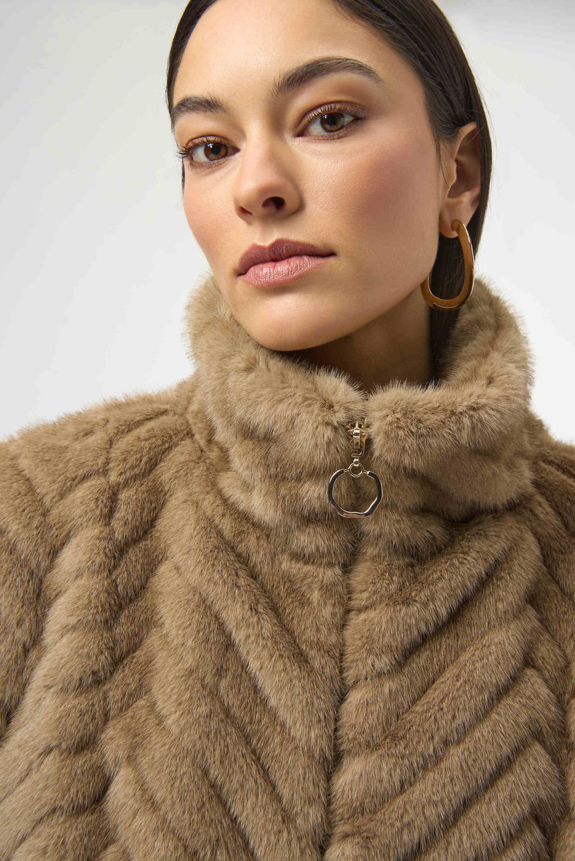 Joseph Ribkoff faux fur gilet 254906