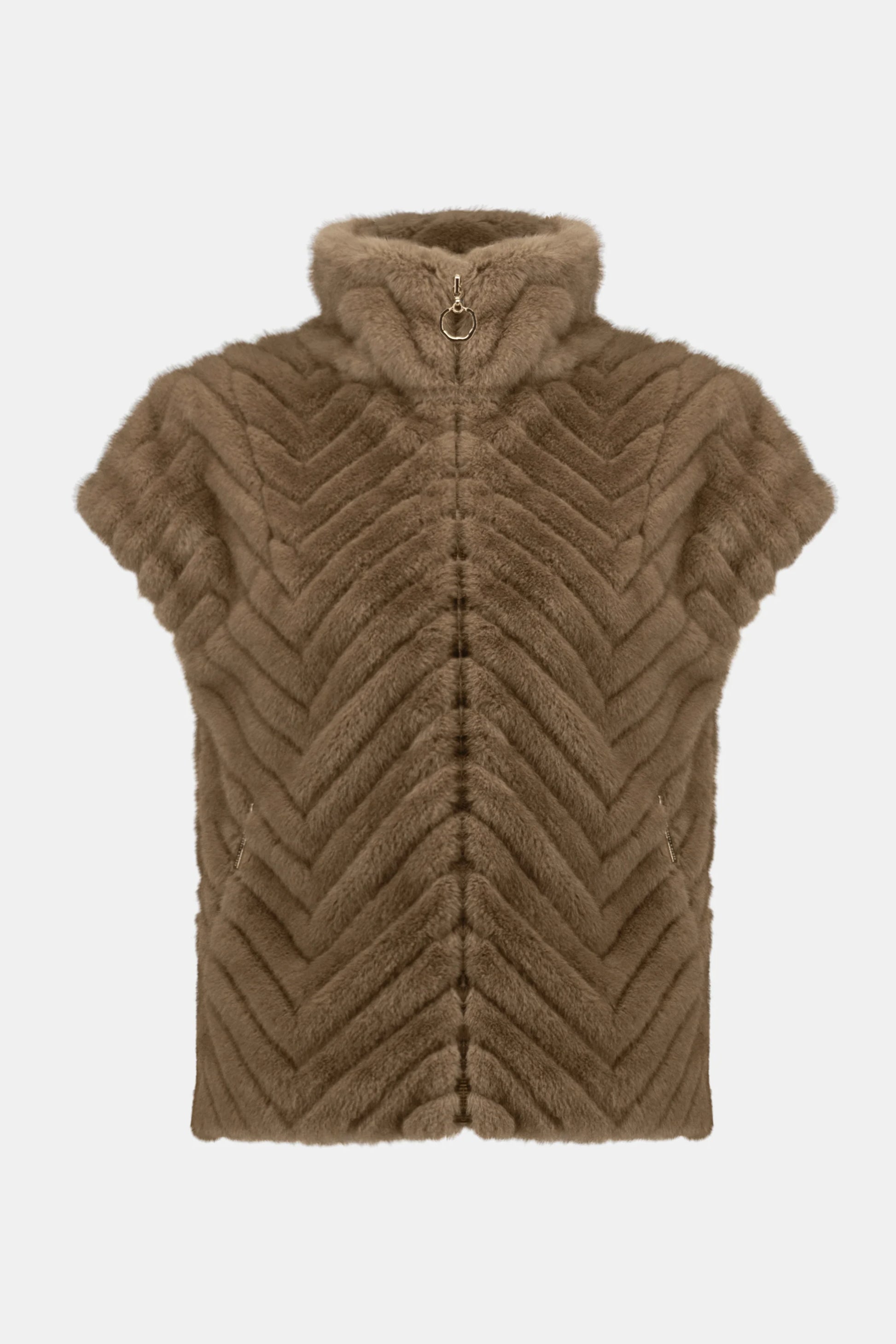 Joseph Ribkoff faux fur gilet 254906