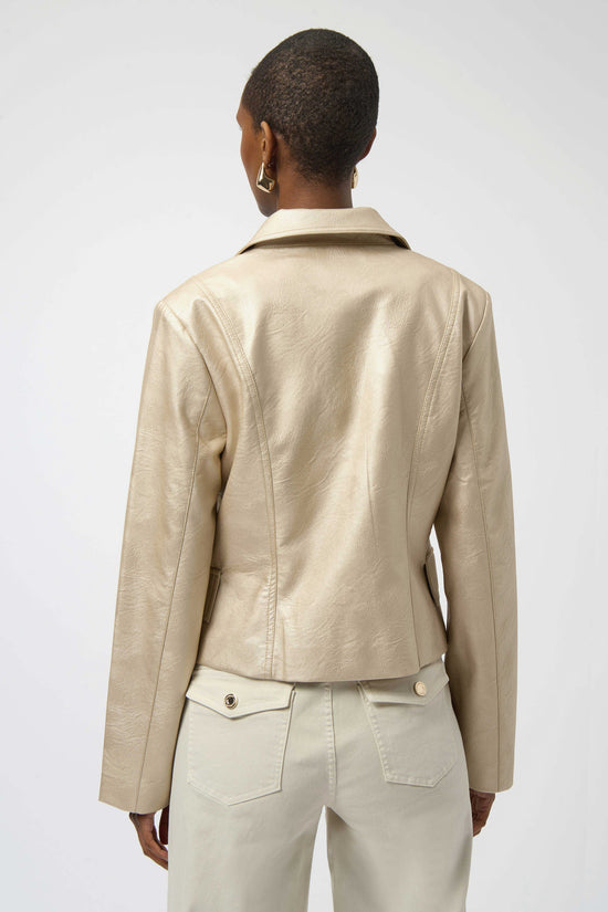 Joseph Ribkoff faux leather fitted jacket 254925