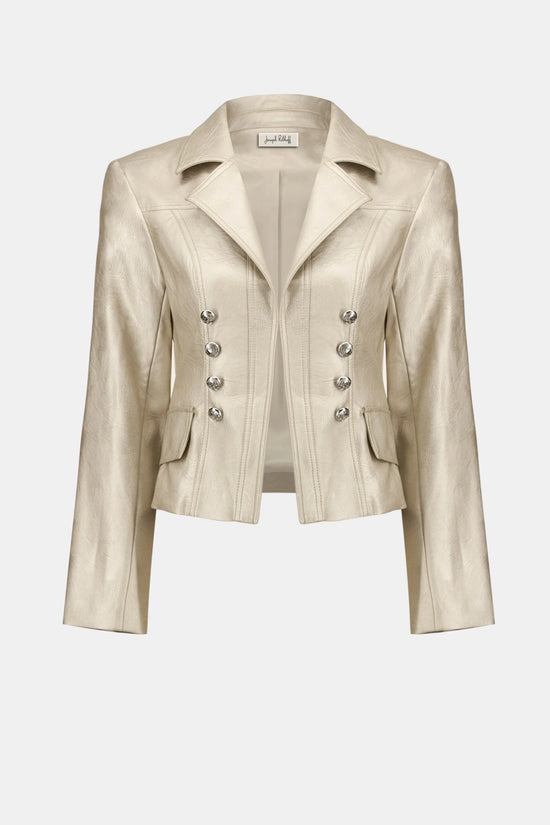 Joseph Ribkoff faux leather fitted jacket 254925