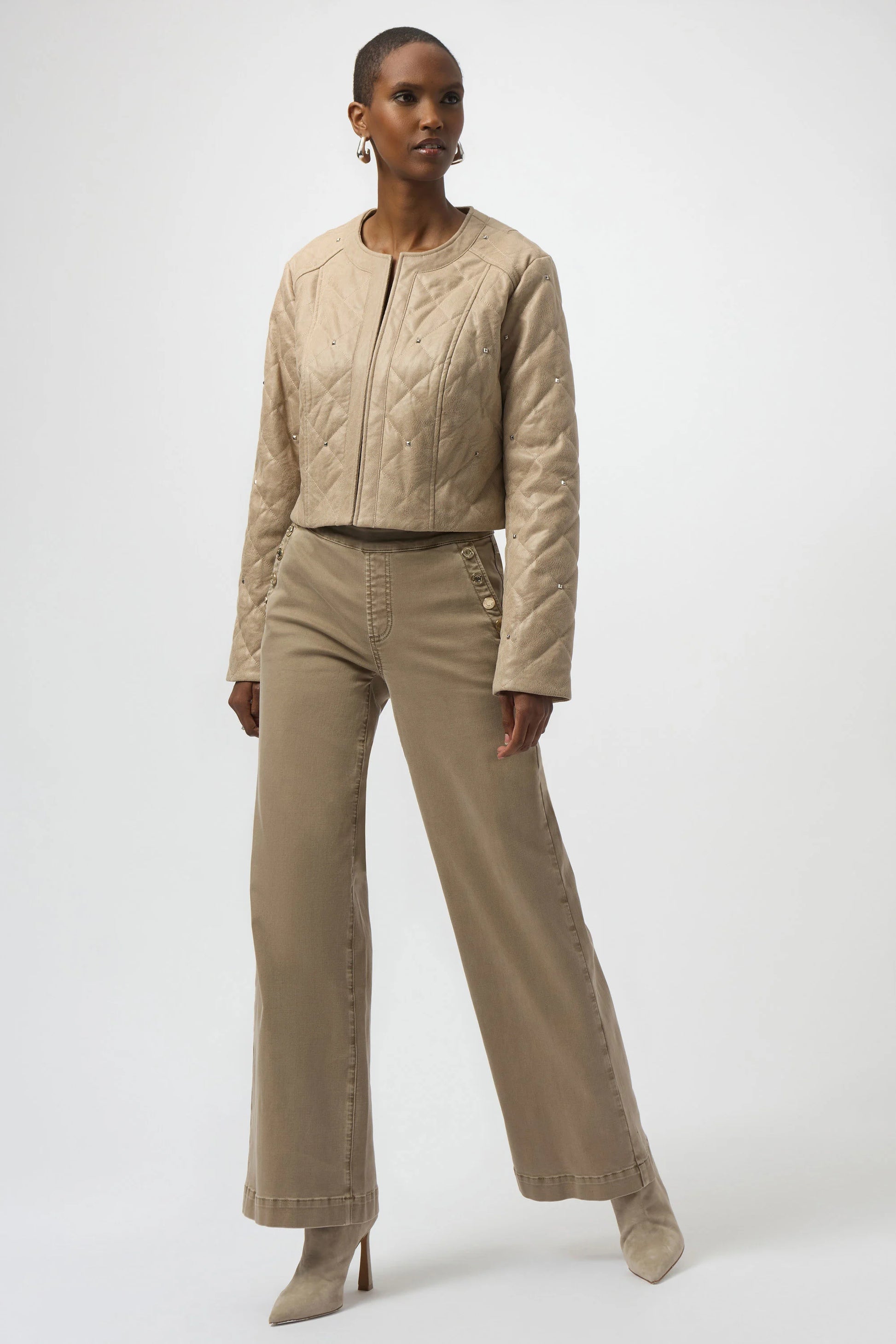 Joseph Ribkoff foiled faux suede jacket 254929