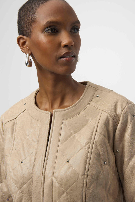 Joseph Ribkoff foiled faux suede jacket 254929