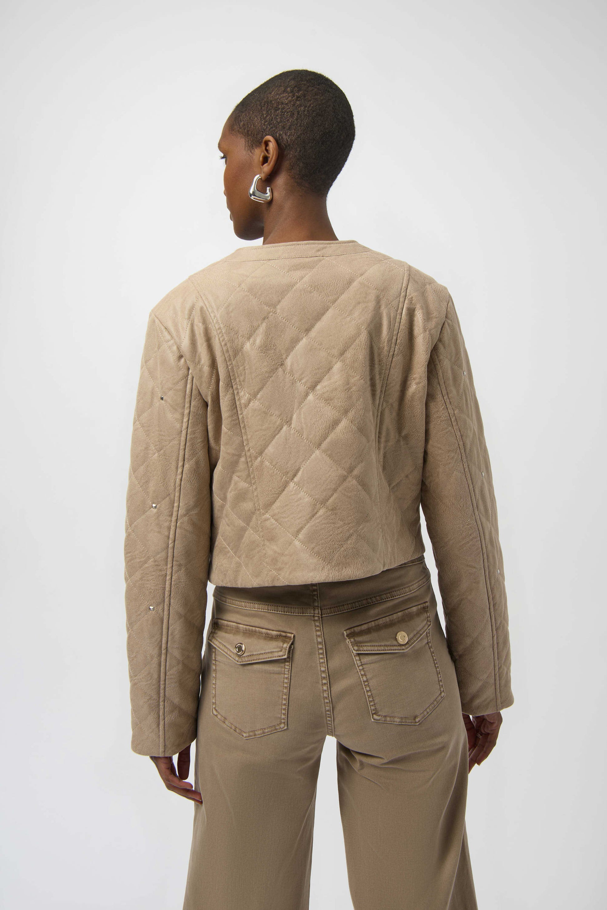 Joseph Ribkoff foiled faux suede jacket 254929