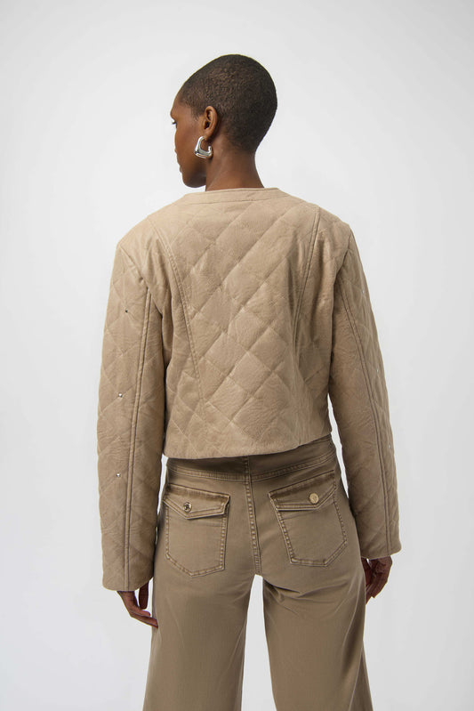Joseph Ribkoff foiled faux suede jacket 254929