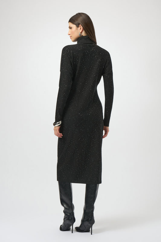 Joseph Ribkoff sequined turtleneck dress 254932