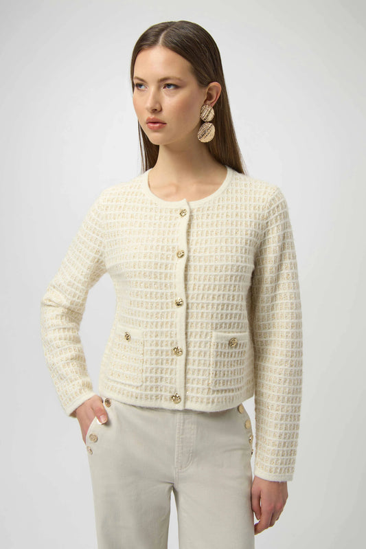 Joseph Ribkoff sequined knit cardigan 254938