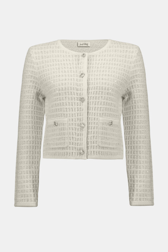 Joseph Ribkoff sequined knit cardigan 254938