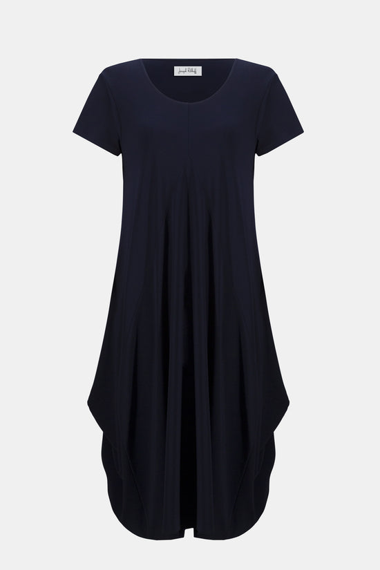 Joseph Ribkoff Midnight Silky Knit Cocoon Dress With Scoop Neckline 261259