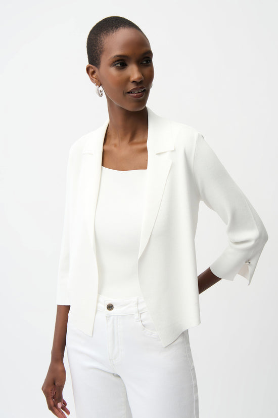 Joseph Ribkoff Vanilla Viscose Blend Open-Front Cardigan 261920