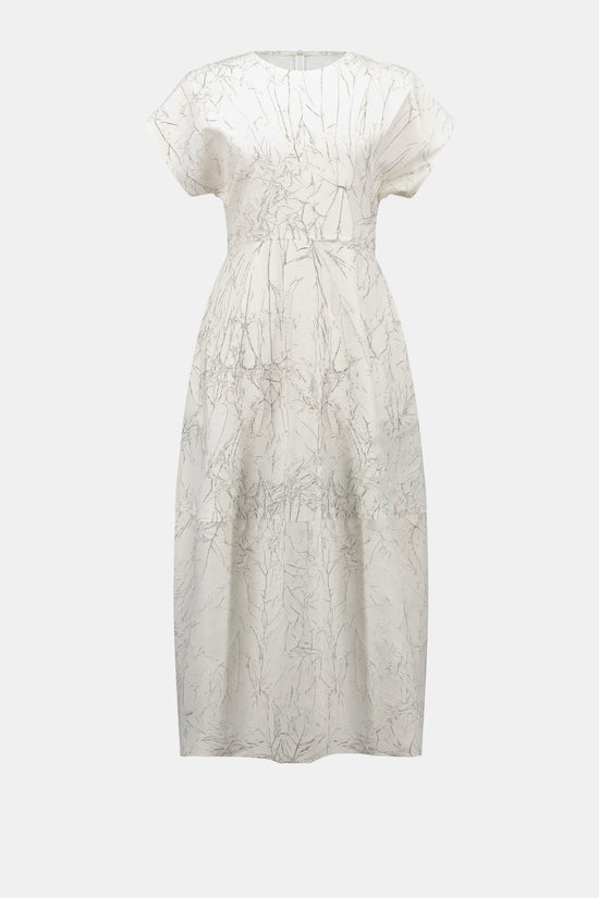 Joseph Ribkoff Cream Novelty Abstract Print Cocoon Dress