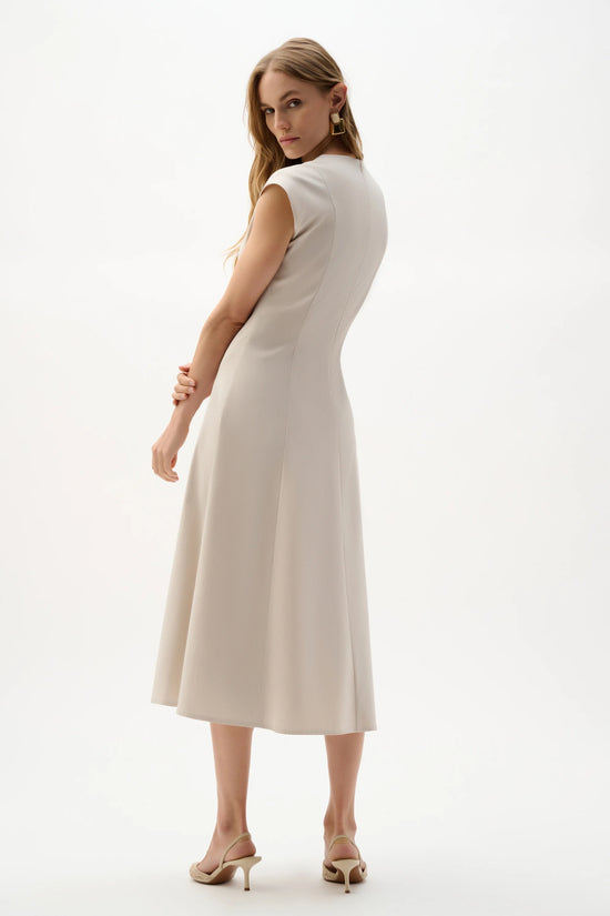 Joseph Ribkoff Natural  Melange Millennium Fit And Flare Dress 262129