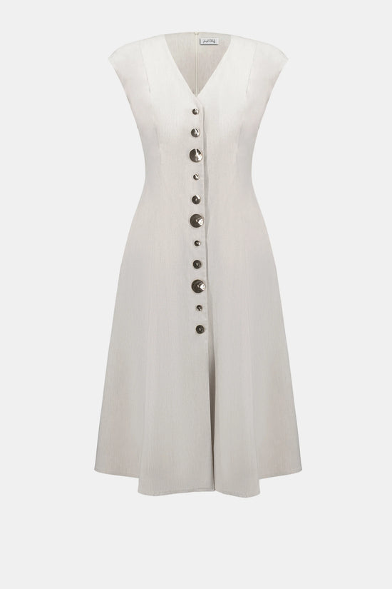 Joseph Ribkoff Natural  Melange Millennium Fit And Flare Dress 262129