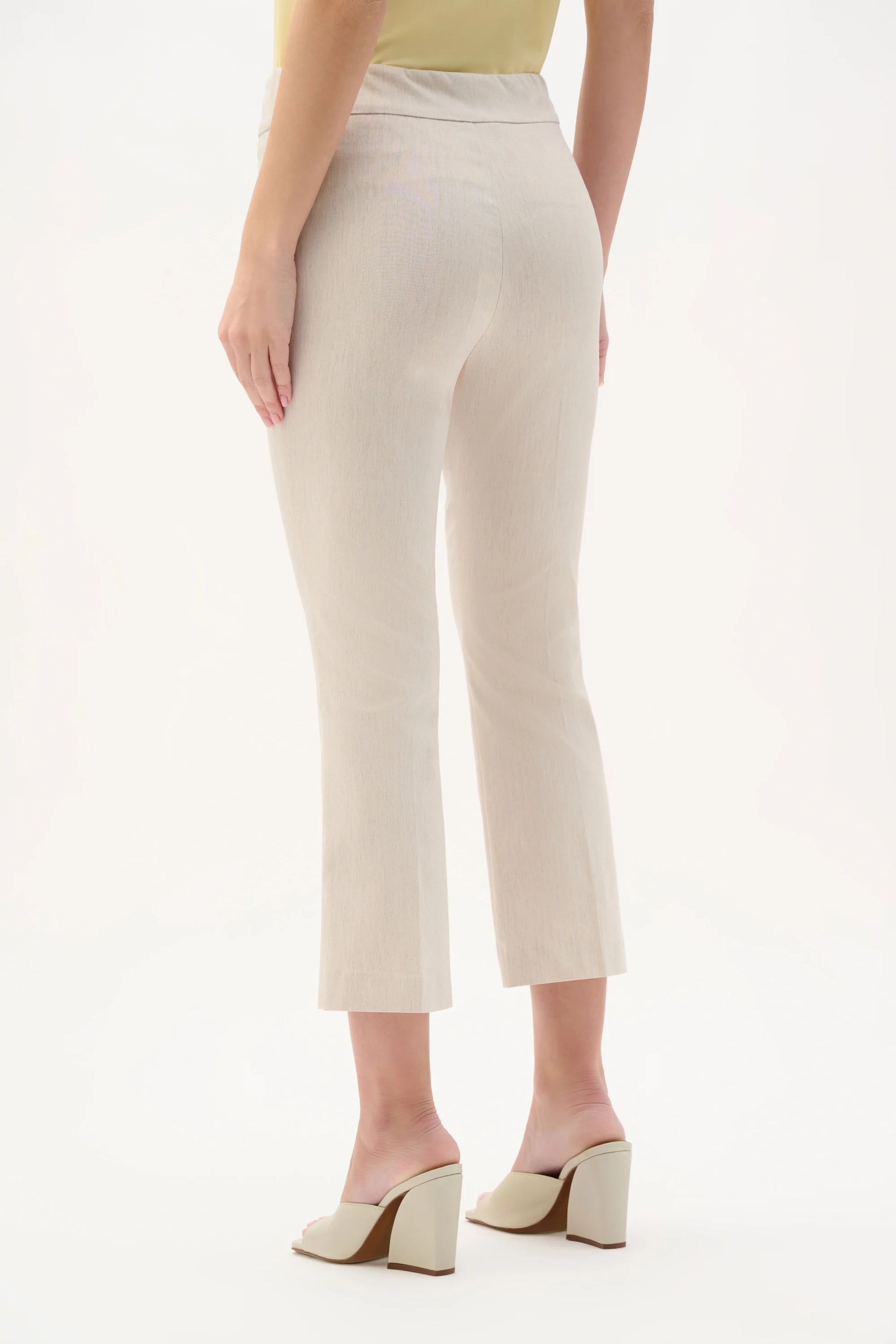 Joseph Ribkoff Natural Woven Millennium Flare Trousers