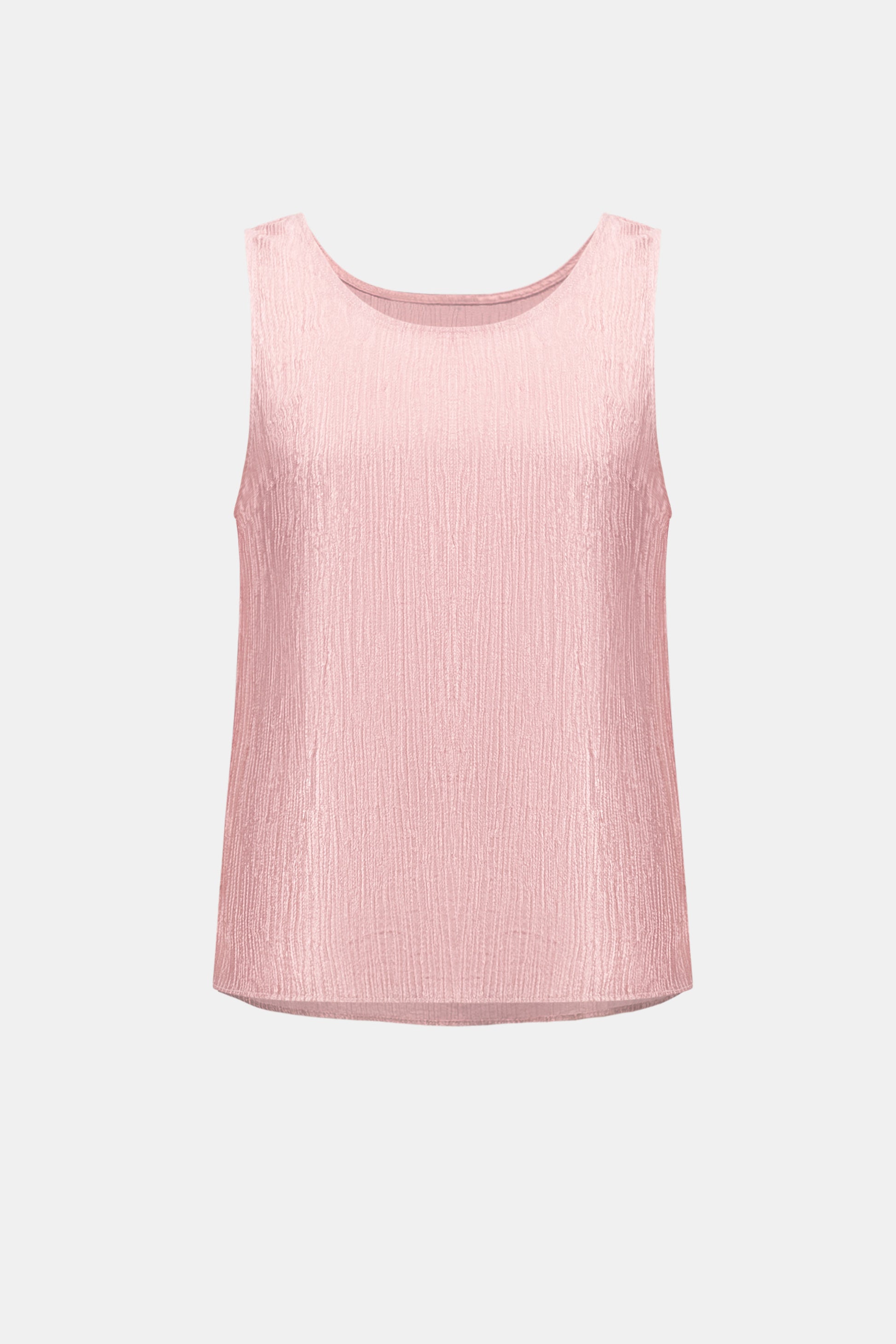 Joseph Ribkoff Rose Crinkle Jacquard Sleeveless Straight Top